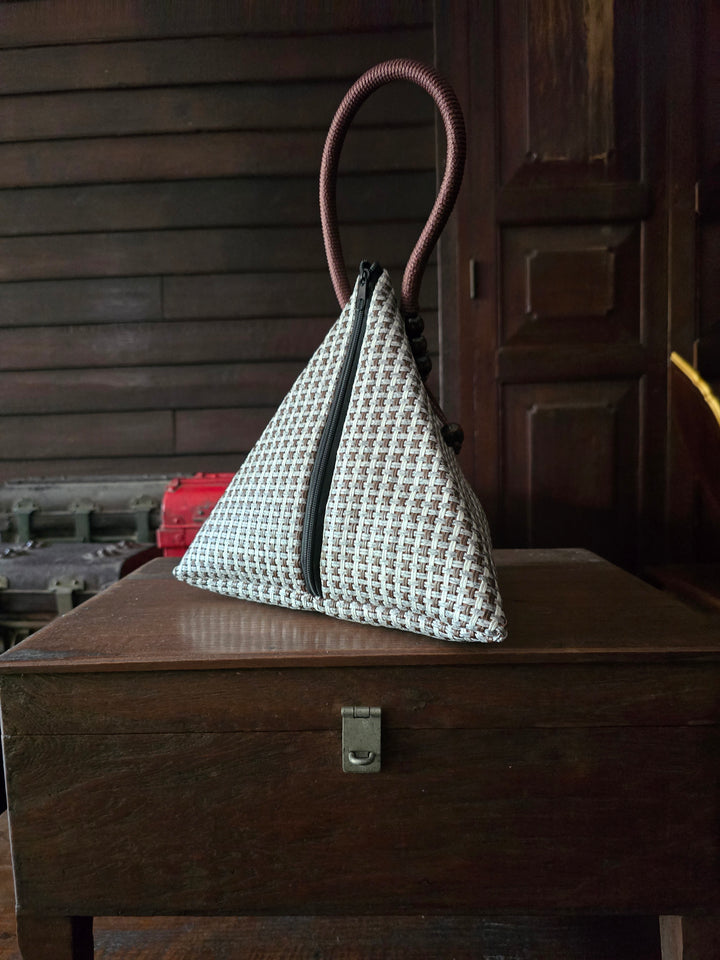 Resort Weave Peak Bag - Cocoa Lattice