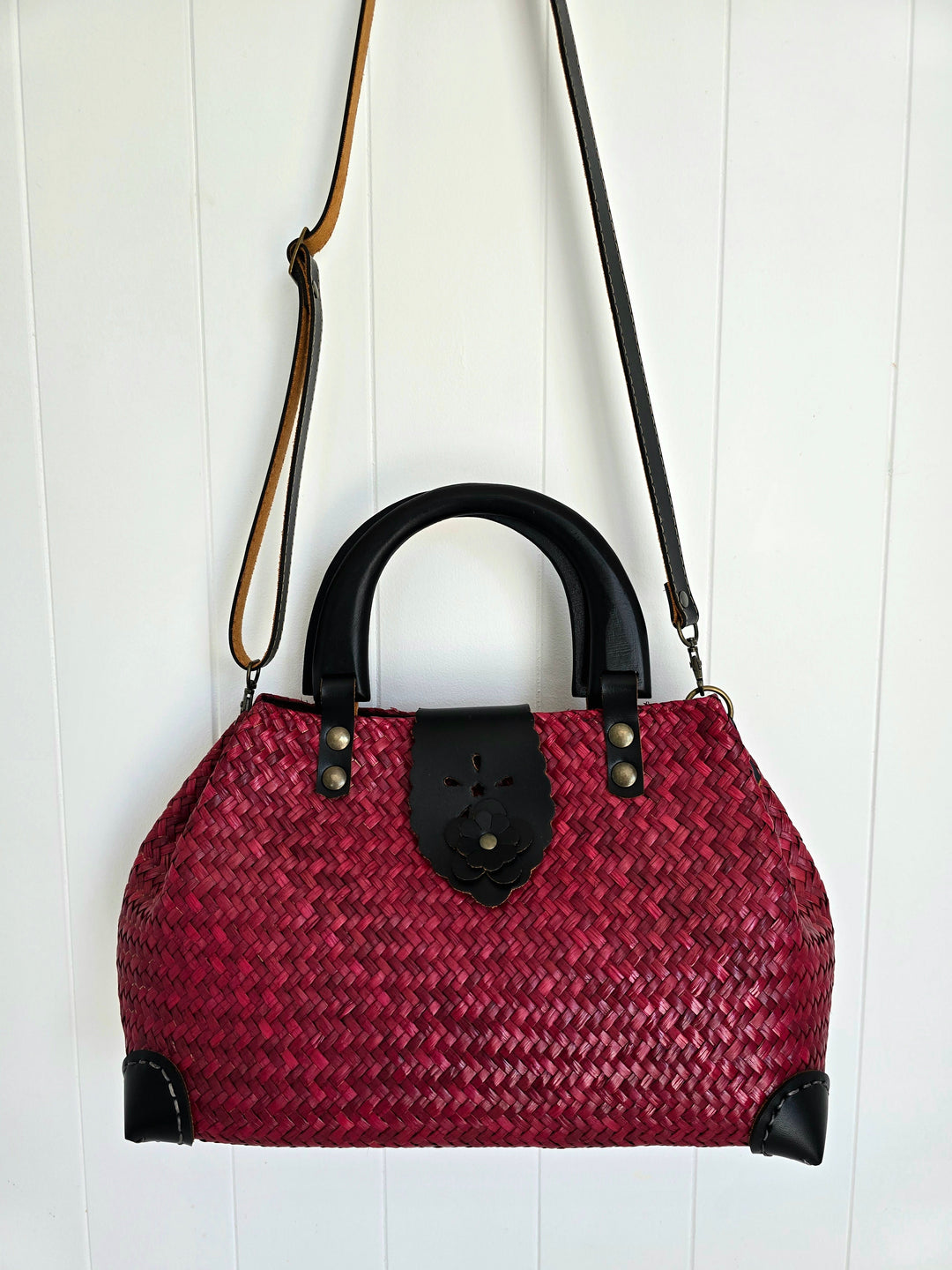 Petali Handbag - Rose Red