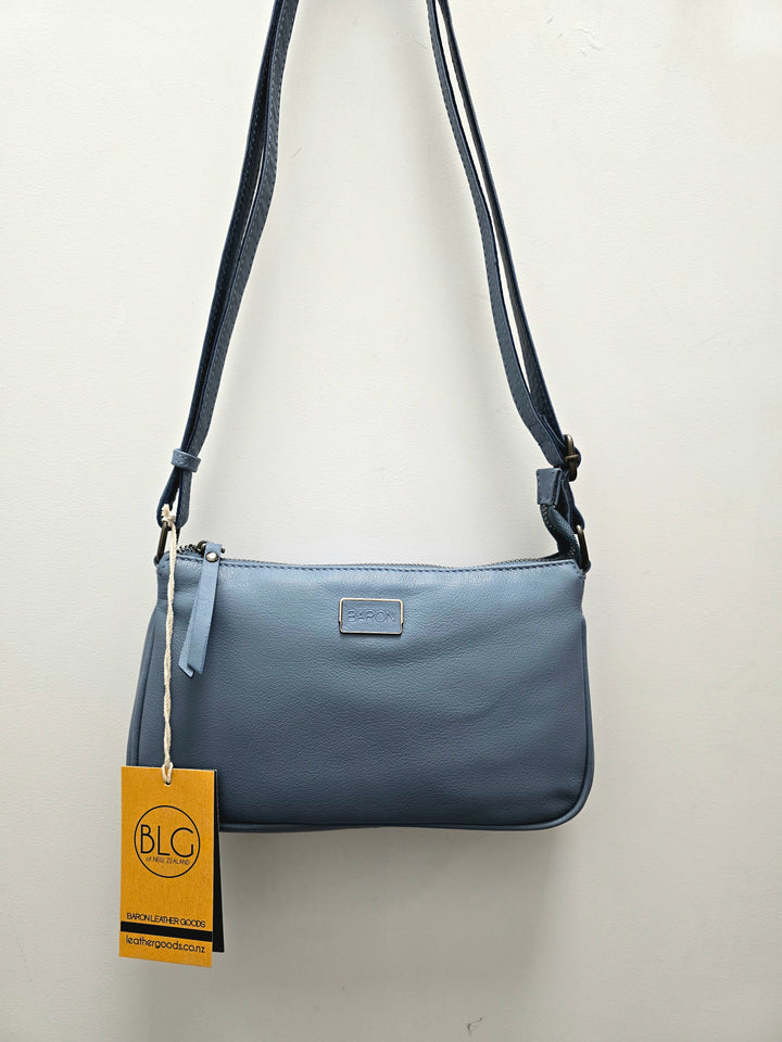 Leather Oval Cross Body Bag