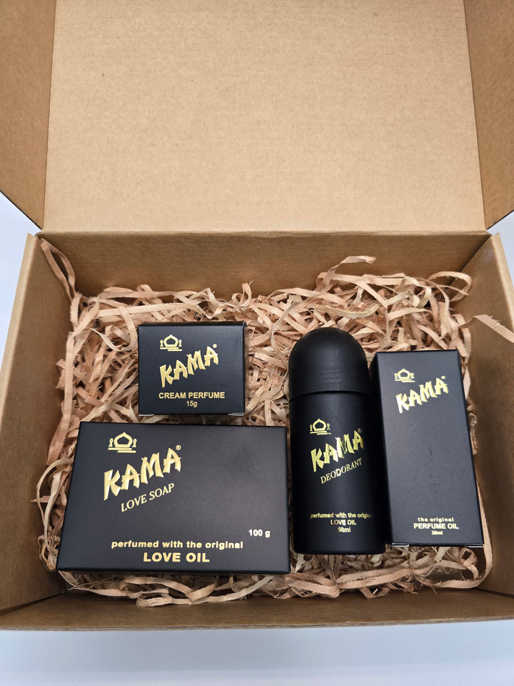 Ultimate Kama Gift Set four piece patchouli fragrance gift box New Zealand