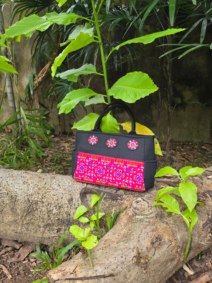 Poppy Hmong Hand-Stitched Bag