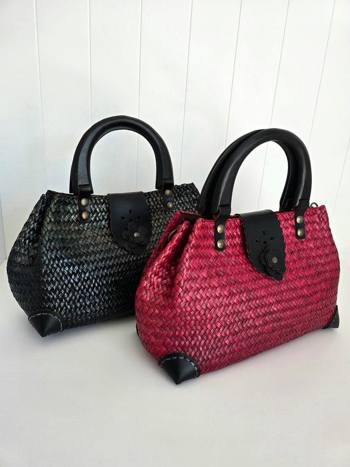 Petali Handbag - Rose Red