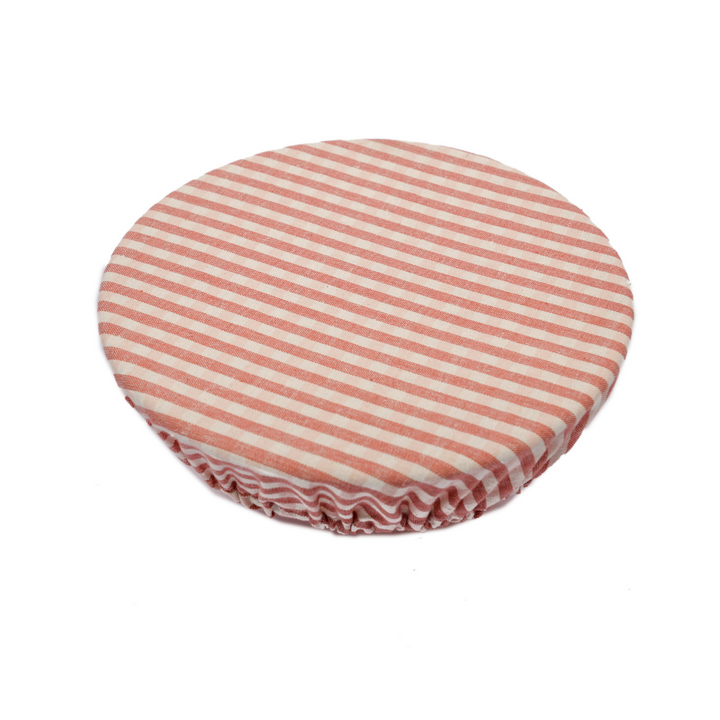 R&H Food Cover Gingham - Fig Pink
