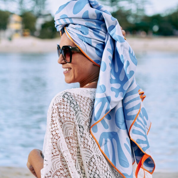 Sand Free Towel - Blue Coral