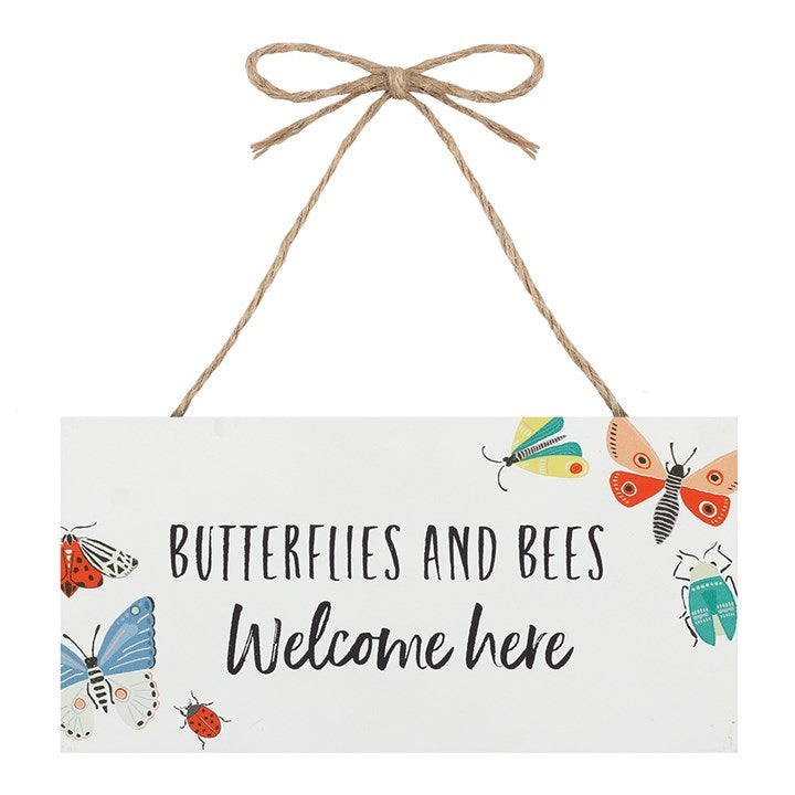 Garden Plaque - Butterflies And Bees