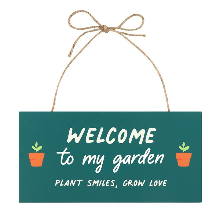 Welcome To My Garden Plaque