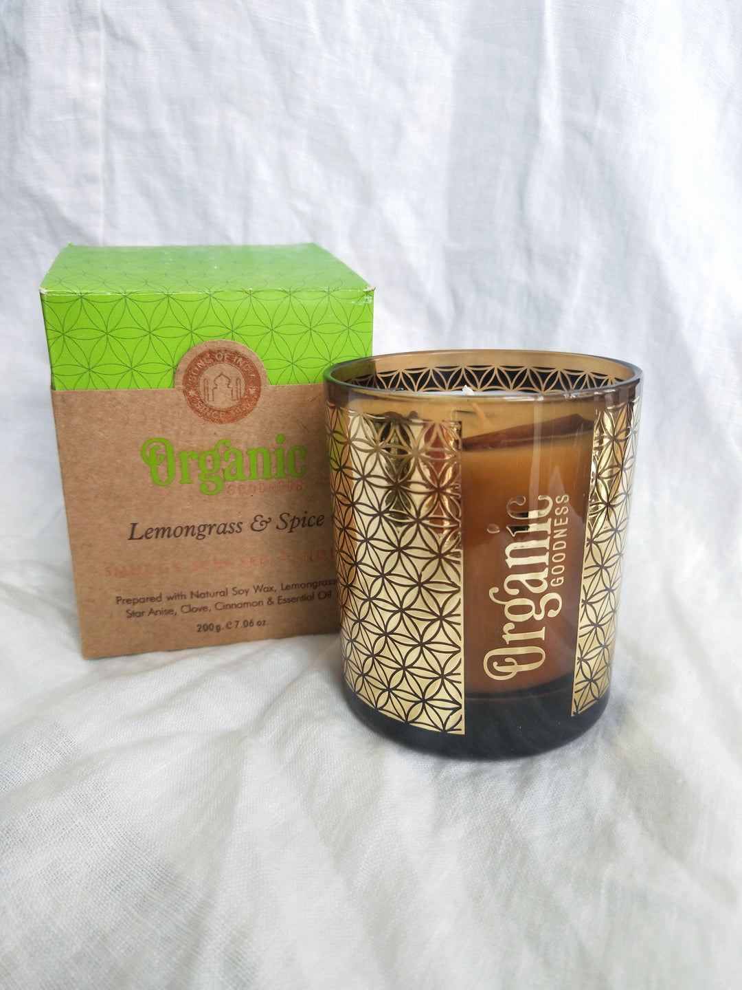 Lemongrass Spice Organic Candle